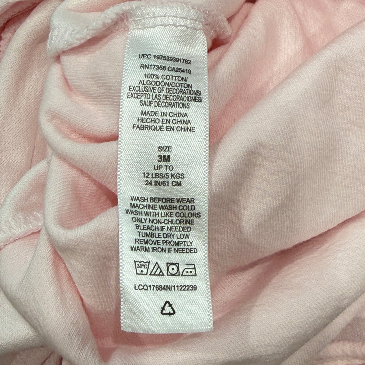 Little Me Footed Sleeper Girls 3M Pink Rosebud Pointelle Ruffle Coquette EUC5