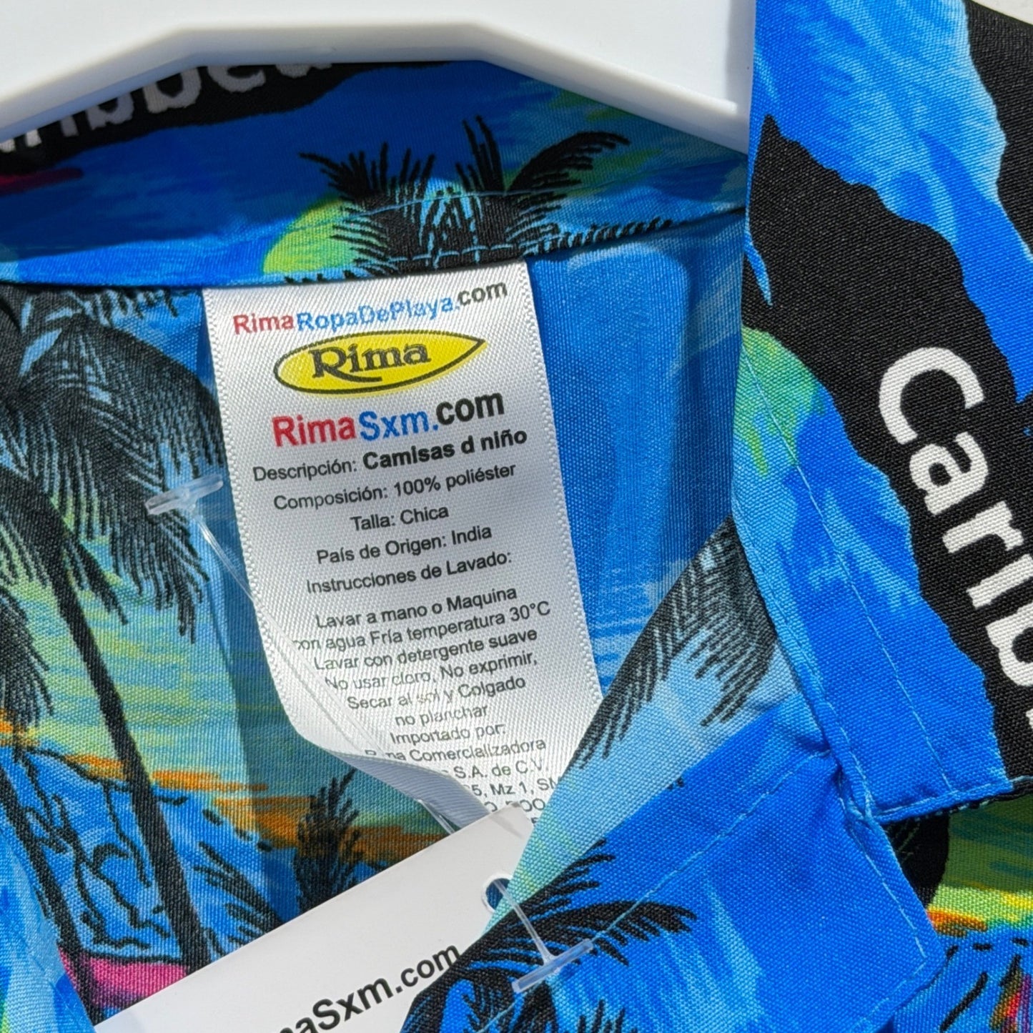 Rima Shirt Shorts Set Boys Small Blue Tropical Caribbean Beach Vacation NWT1