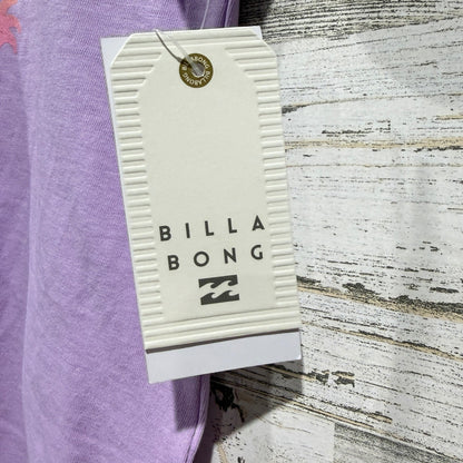 Billabong Graphic Tee Kids Small Lilac Take A Sun Trip Surf Boho NWT1