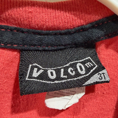 Volcom Graphic Tee Boys 3T Red Stone Trademark Skater GUC*2