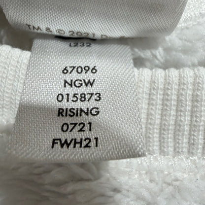 Hanna Andersson Grinch Marshmallow Fleece Sweatshirt Girls 4 White Holiday EUC4