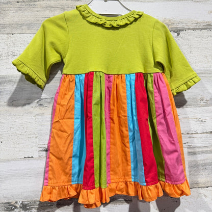 Cotton Kids Dress Girls 12M Multi-Color Turkey Thanksgiving Holiday NWT4