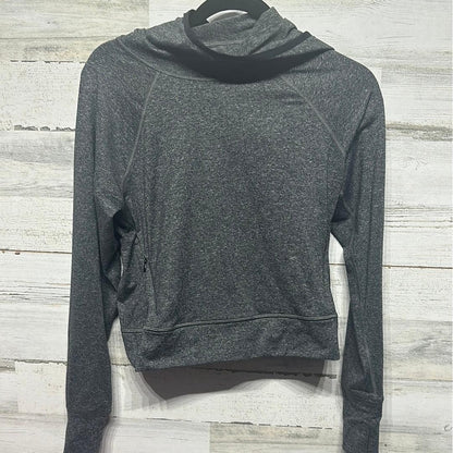 Old Navy Hoodie Women Small Grey Cropped Activewear Athleisure EUC0