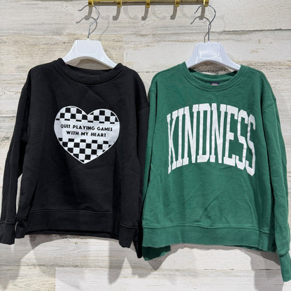 Holland Ave Rowing Blazers Sweatshirt Lot Kids 6/7 Green Black Graphic EUC0