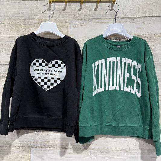 Holland Ave Rowing Blazers Sweatshirt Lot Kids 6/7 Green Black Graphic EUC0