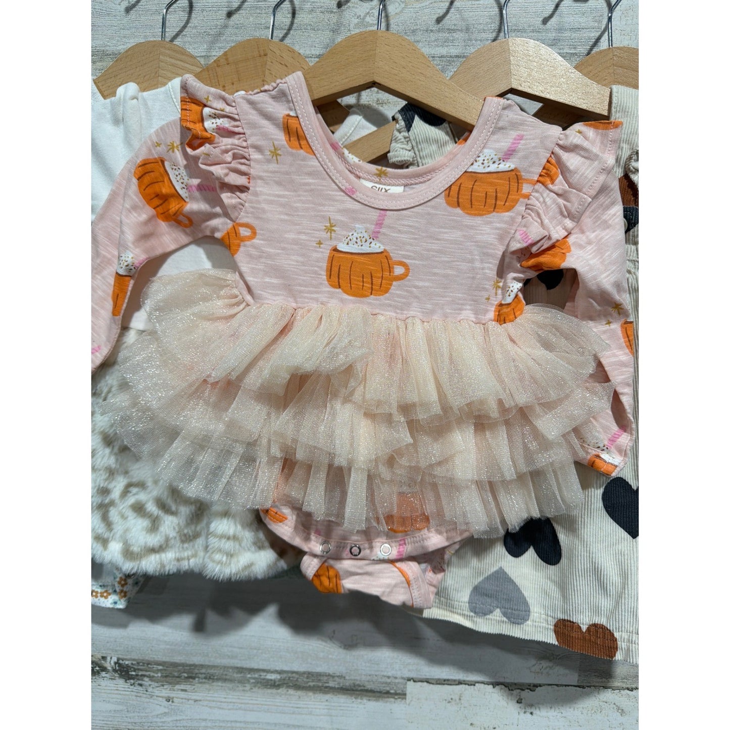 Rachel Zoe Siix Carters Girls 6M Dress Skirt Bundle Acorn Pumpkin Spice Fall Lot1