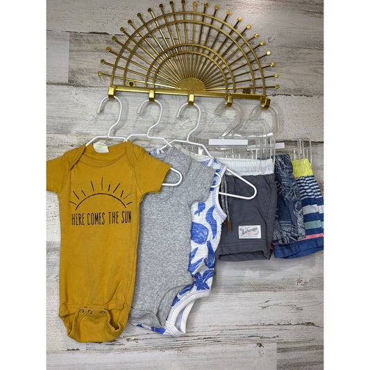 Carter's Bodysuit Shorts Swimsuit Boys Size 3m Summer Bundle Coastal Resort0