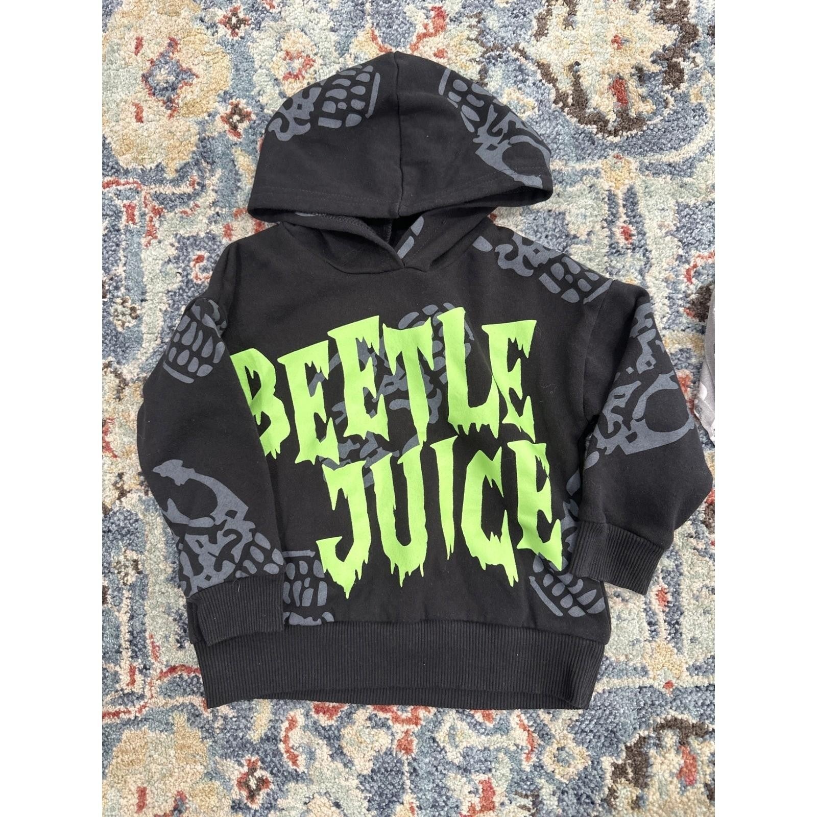 Beetlejuice Zara Milkberry Kids 3T Black Grey Halloween Bundle GUC1