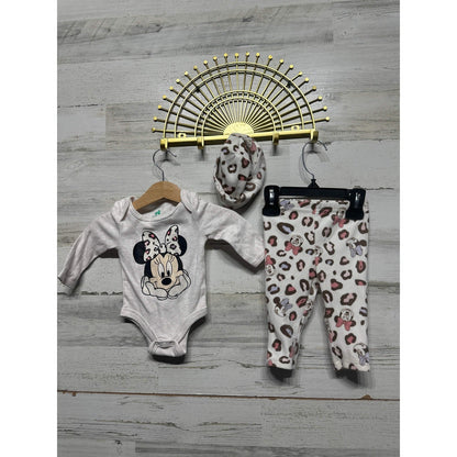 Disney Baby Clothes Bundle Girls 0-6M Pink Minnie 101 Dalmatians 5pc Set EUC1