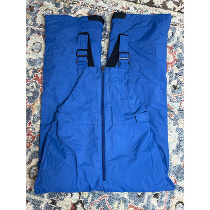 Columbia Snow Bib Boys 14/16 Blue Outgrown Insulated Overalls EUC4