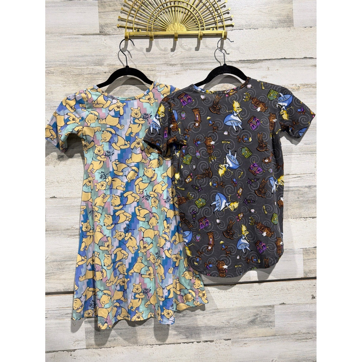 LuLaRoe Dress Tunic Girls 8 Disney Winnie The Pooh Alice Wonderland5