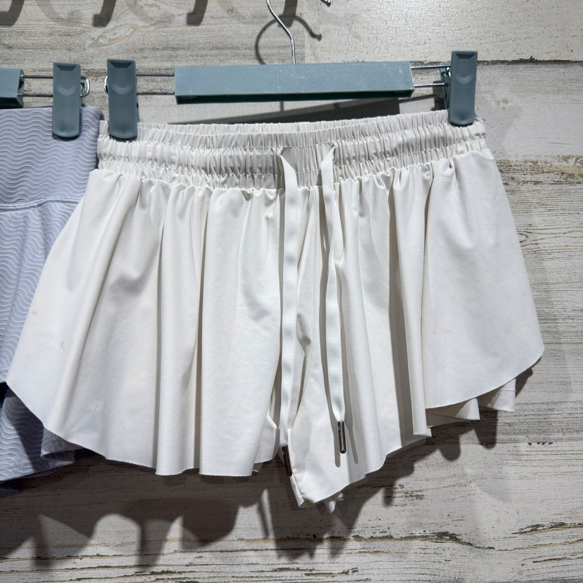 Athleta Skort & White Shorts Bundle Girls M 8-10 Purple White Activewear *Flawed6