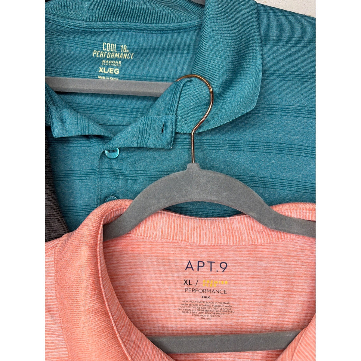 Apt 9 Haggar All In Motion Polo Bundle Mens XL Multi Performance Golf EUC4
