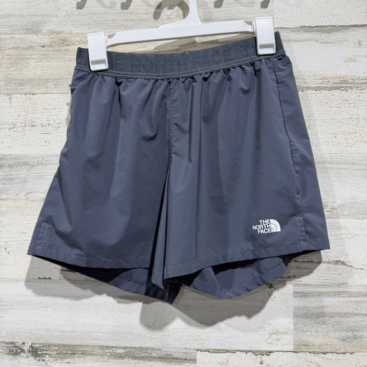 The North Face Running Shorts Women S Grey Polyester Athletic Flawed*0