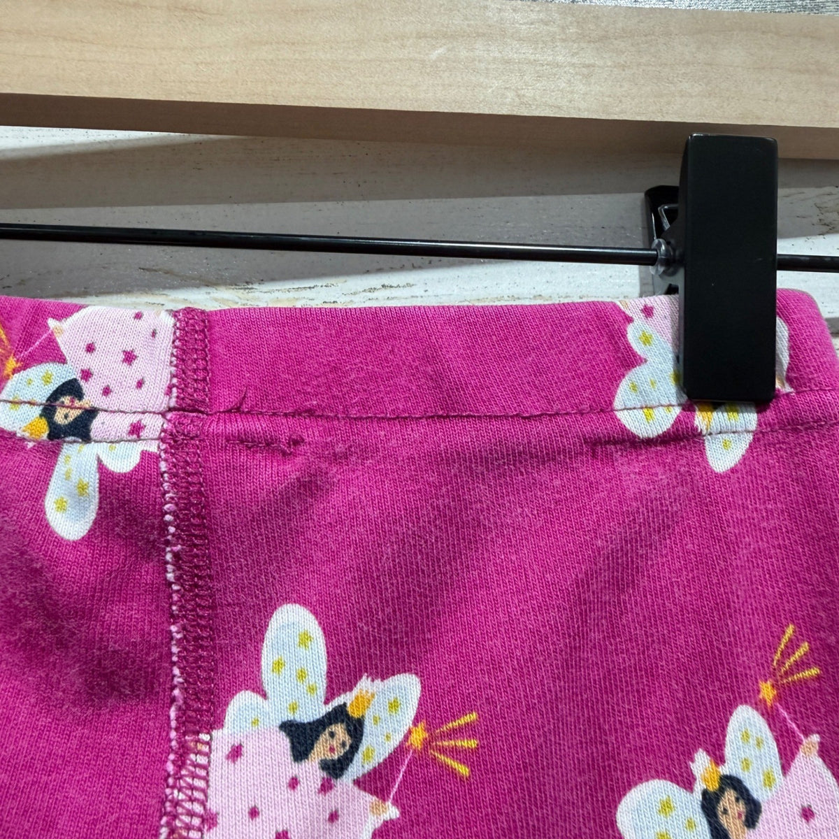 Hanna Andersson Pajama Set Girls 5 Pink Fairy Print Cotton Sleepwear *Flawed4