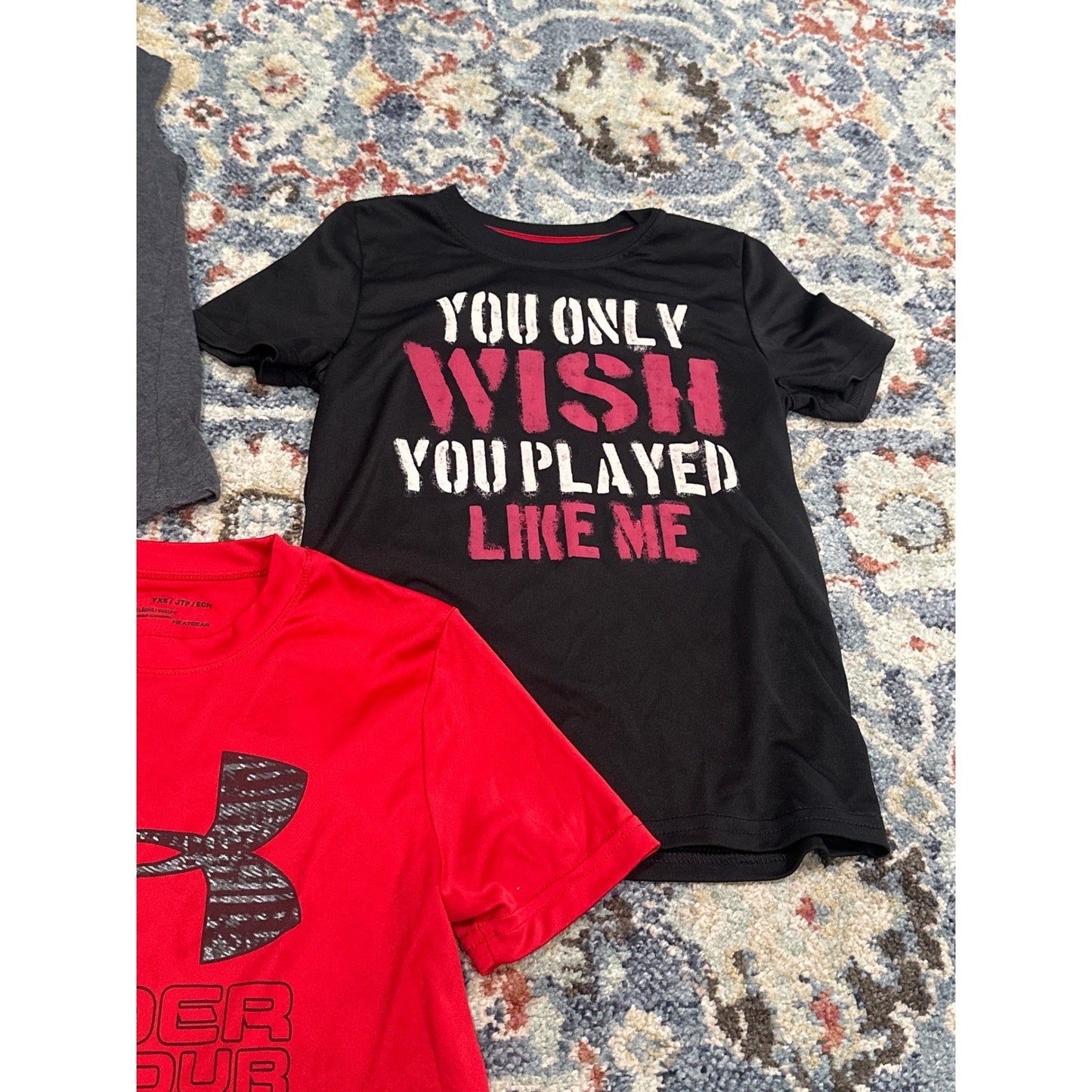 Athletic Play Bundle Boys XS 4 Red Black Grey Graphic *Flawed*3
