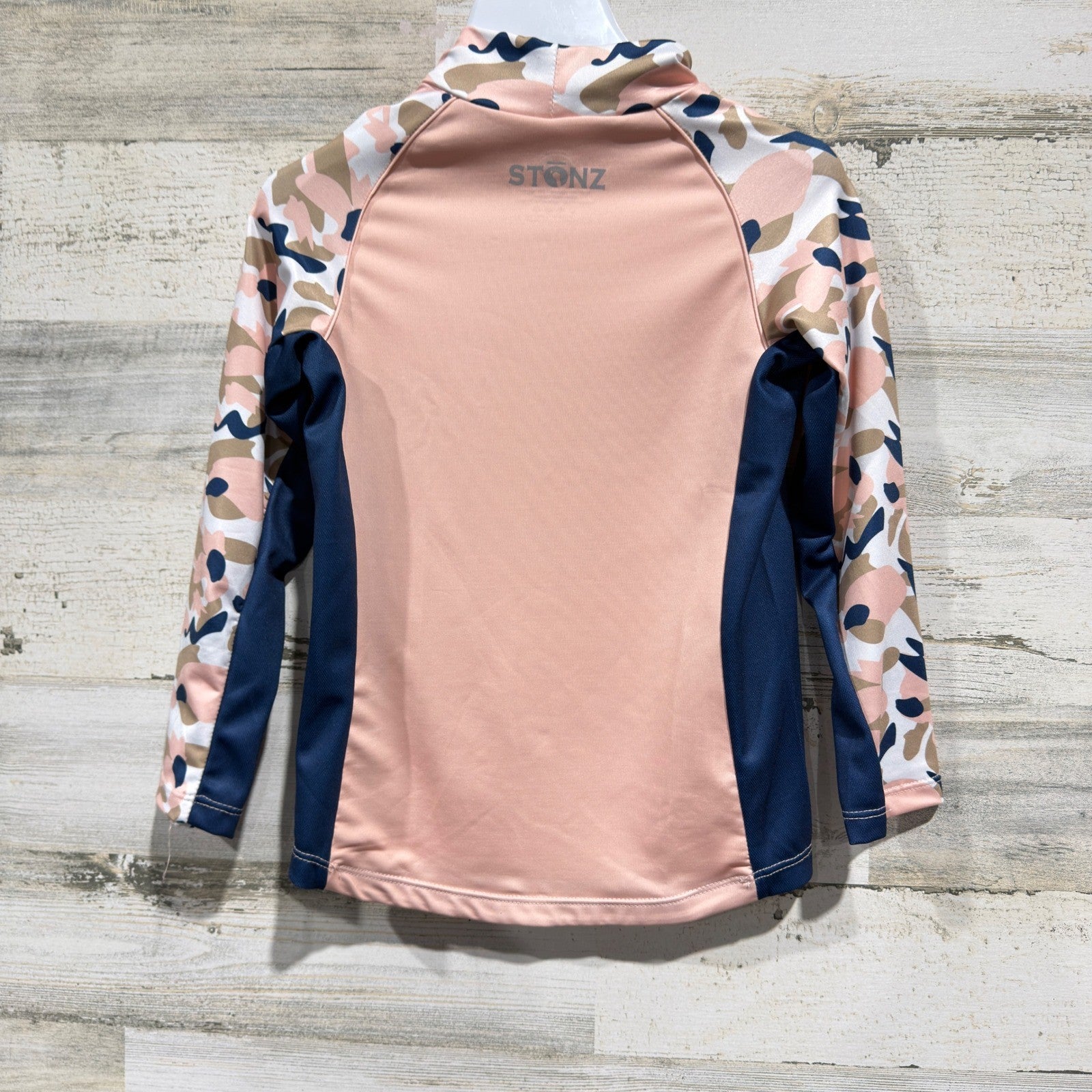 Stonz Sun Shirt Kids 4T Pink Camo UPF 50 Rash Guard Activewear NWT3