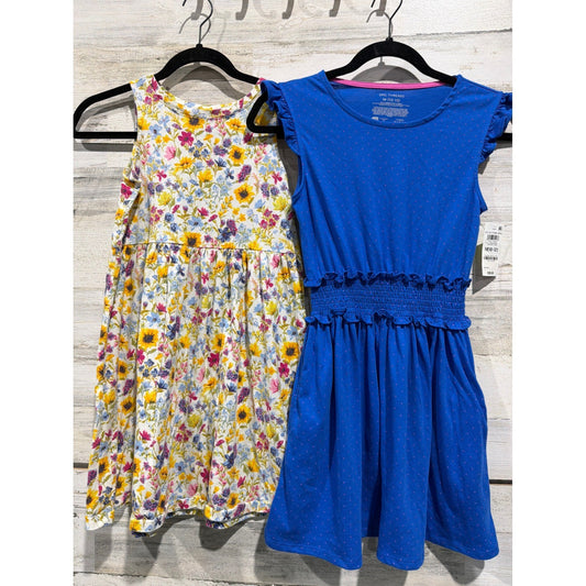 Old Navy Epic Threads Dress Girls 10-12 Floral Polka Dot Cottagecore NWT EUC0