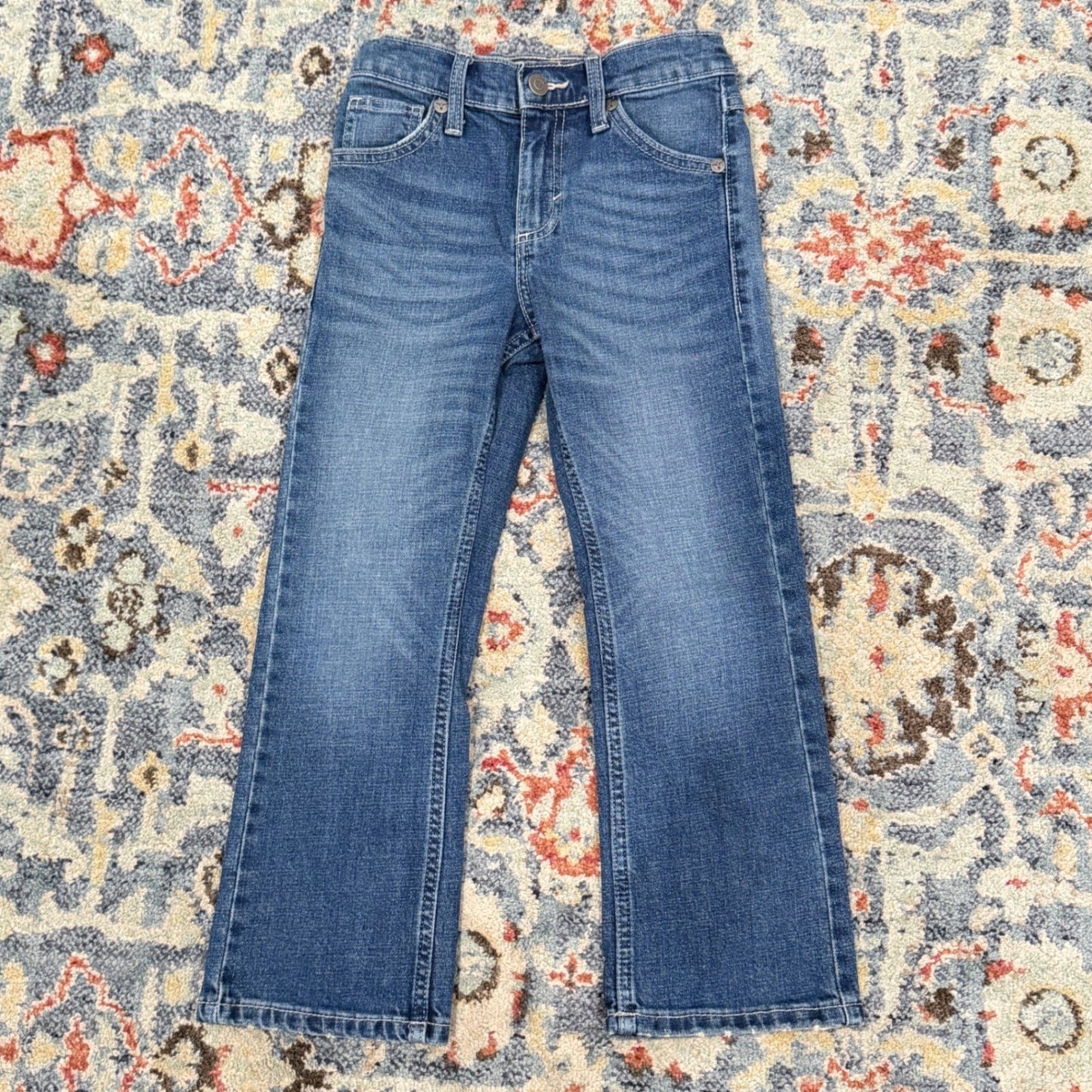 Wrangler 20X Jeans Boys 7 Regular Blue Bootcut Western Cowboy EUC1