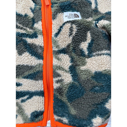 The North Face Fleece Jacket Baby Boy 12-18M Camo Sherpa Hooded Gorpcore GUC2