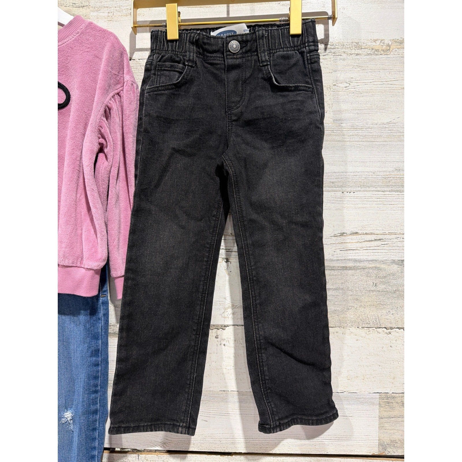 Cat & Jack Rachel Zoe Old Navy Girls 4T Multicolor Sweatshirt Jean Bundle GUC3