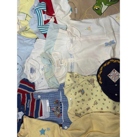 Vintage Baby Boy Bundle Carriage Boutique Feltman Bros Osh Kosh Smock 17pc0