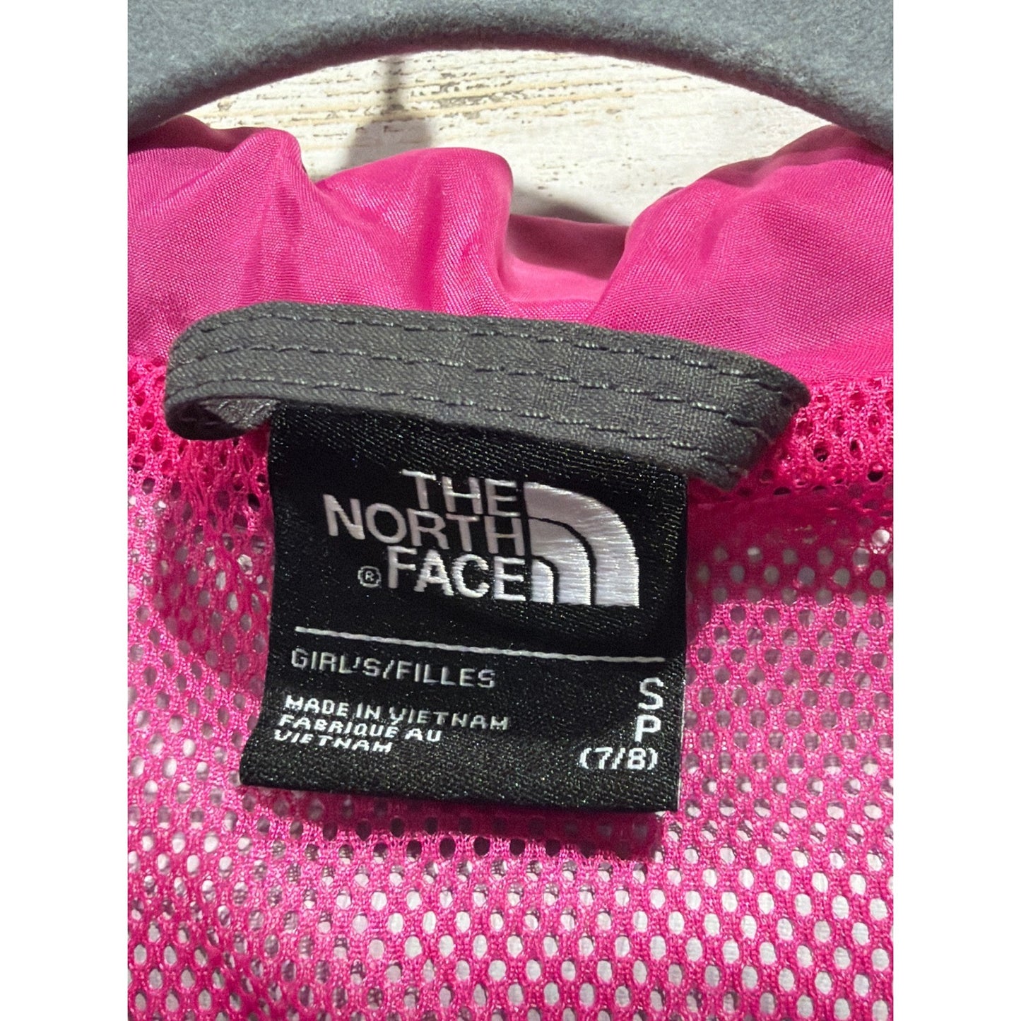 The North Face DryVent Jacket Girls S 7/8 Black Grey Hooded Gorpcore GUC2
