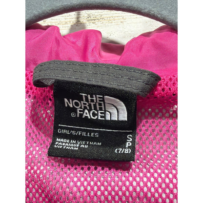 The North Face DryVent Jacket Girls S 7/8 Black Grey Hooded Gorpcore GUC2