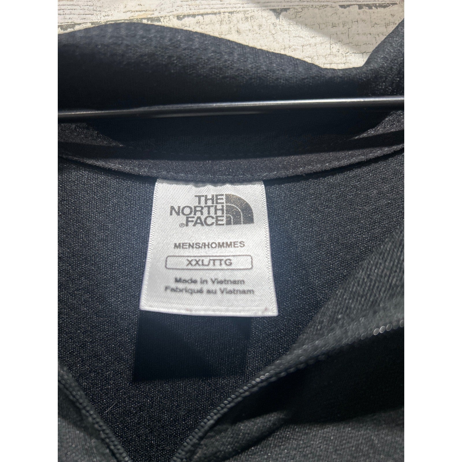 The North Face 1/4 Zip Pullover Mens XXL Black VaporWick Hiking Gorpcore EUC1