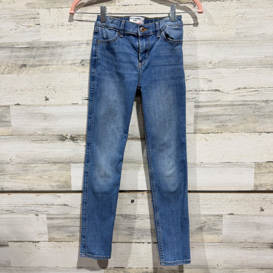 Abercrombie High-Rise Super Skinny Jeans Girls 9/10 Blue Cotton Blend Modern0
