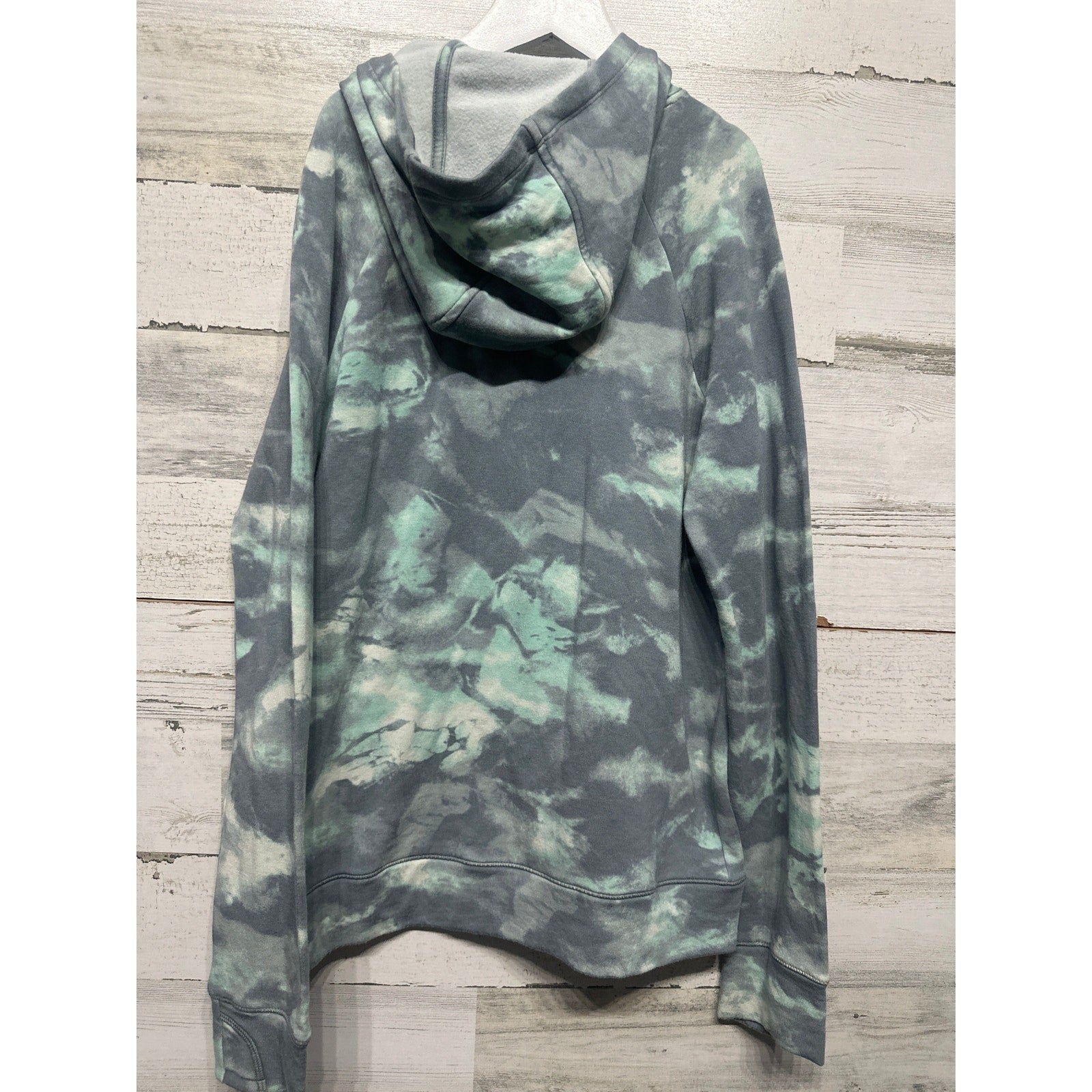 Athleta Girl Hoodie Girls XL 14 Blue Green Tie Dye In Your Element 2.0 EUC2