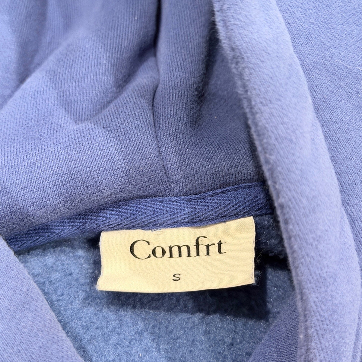 Comfrt Hoodie Kids Size S (Fits like 4/5) Blue Heavyweight Streetwear EUC2