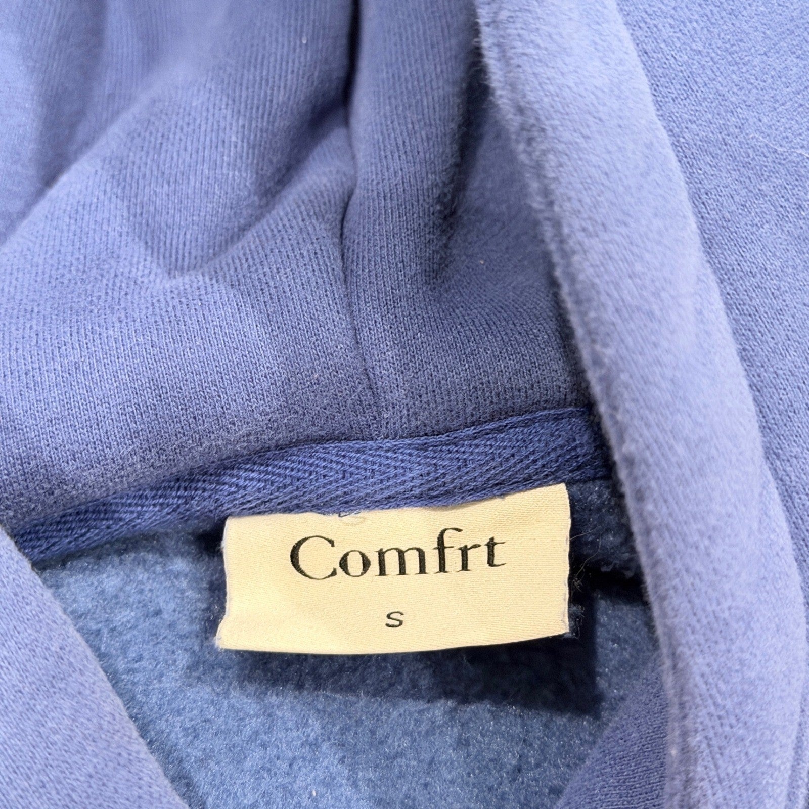 Comfrt Hoodie Kids Size S (Fits like 4/5) Blue Heavyweight Streetwear EUC2