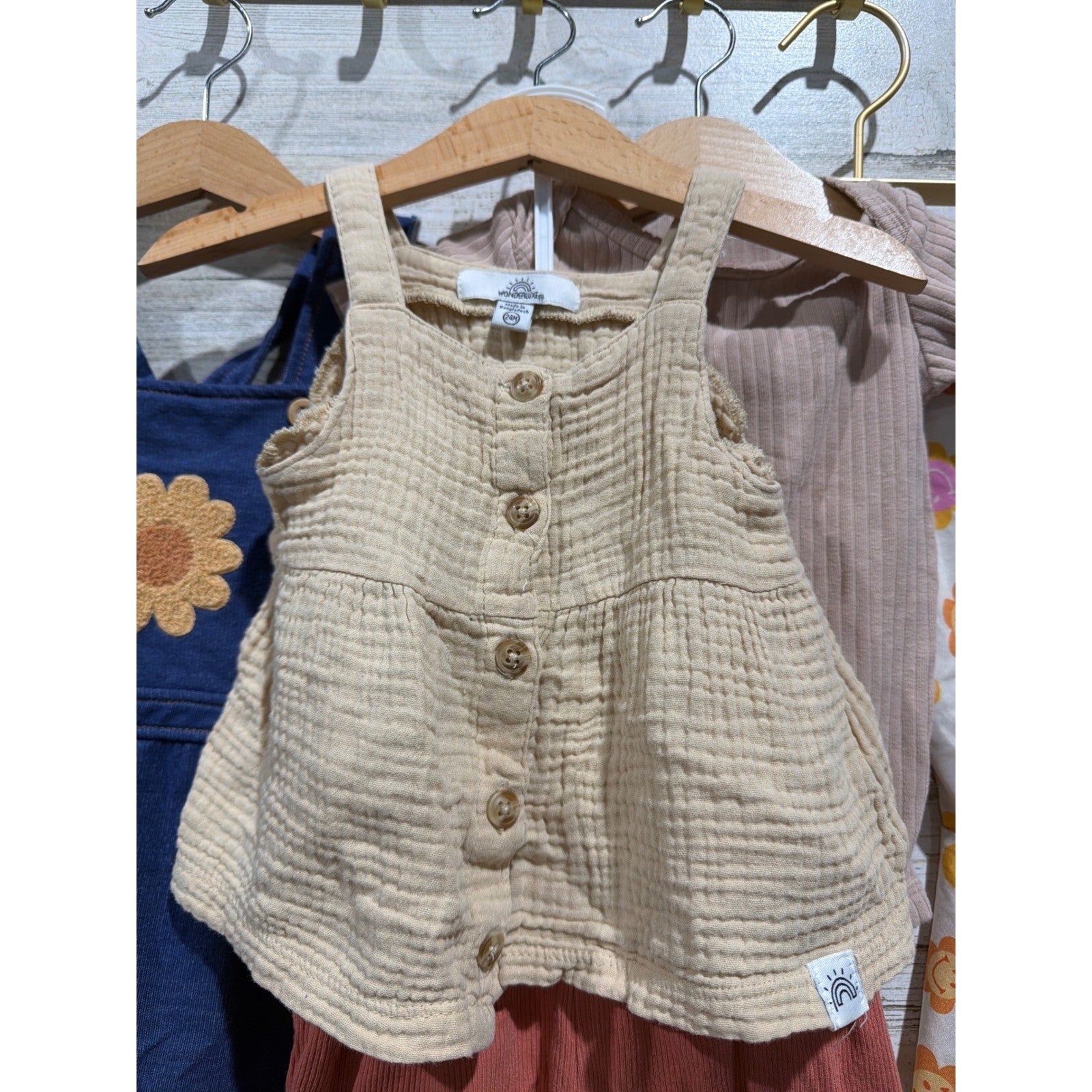 PEKKLE Carter's Mabel + Honey Wonderluxe Girls 12-24M Floral Boho Bundle1