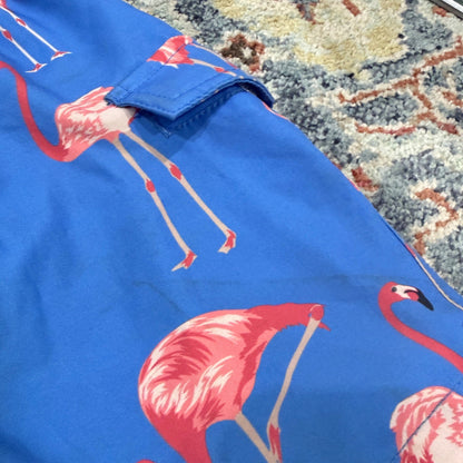 Swim Rash Guard Play Bundle Boys S 6/7 Flamingo Bright Tropical Beach *Flawed3