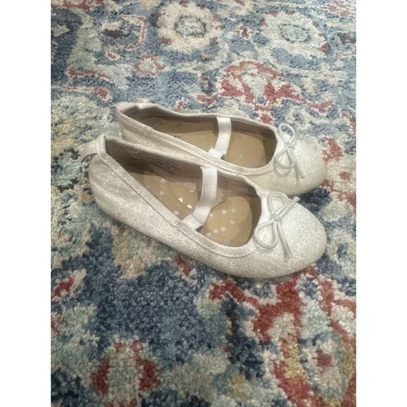 Shoe Bundle Girls 8 Toddler Black White Silver Glitter4