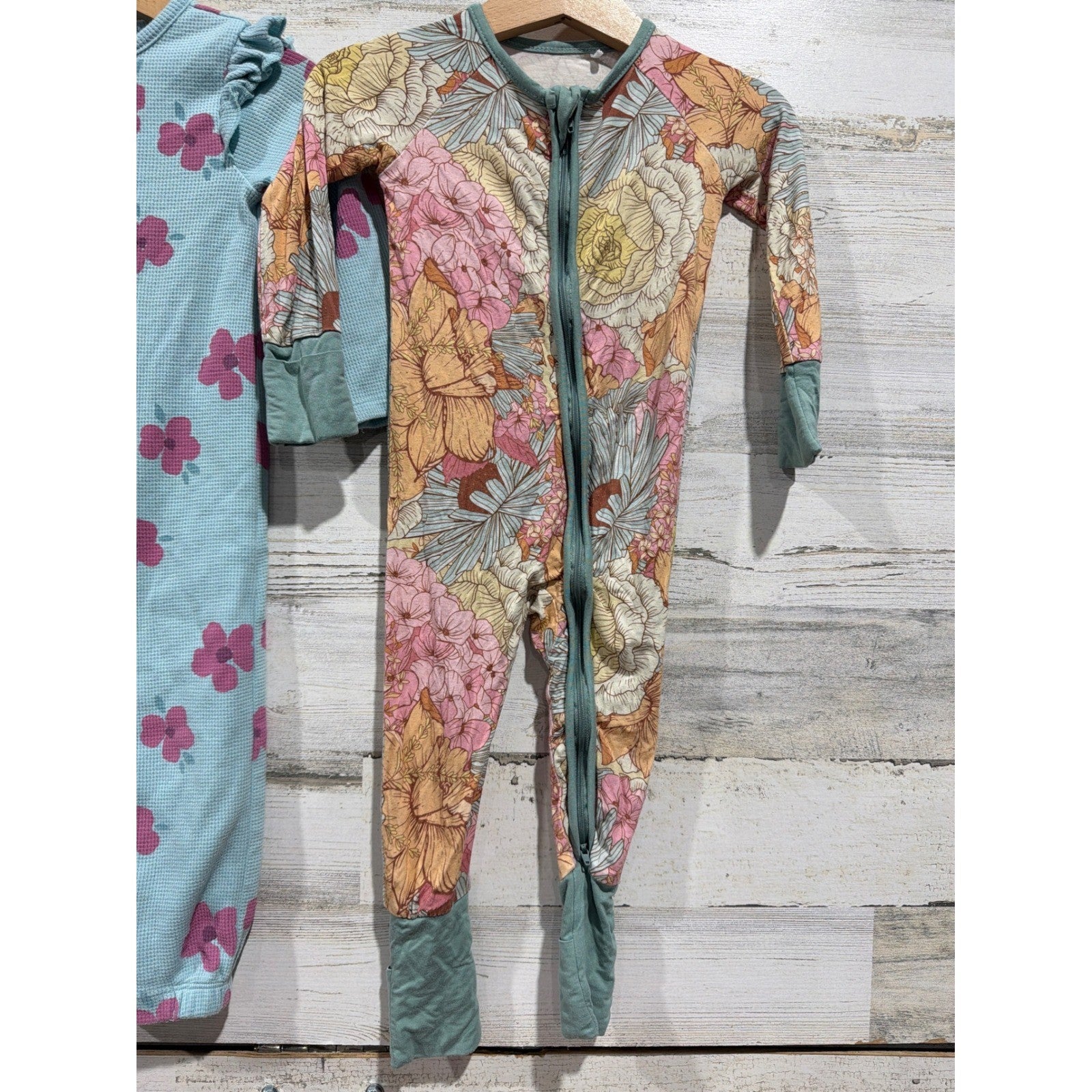 Hanna Andersson Bluey Carters Girls 12-18M Blue Pink Floral Bundle4