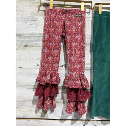 Matilda Jane Cat & Jack Dress Pants Bundle Girls 4 Blue Green Floral Ruffle Boho4