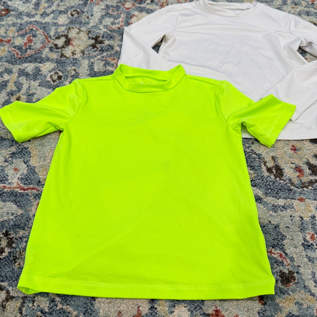 Swim Rash Guard Play Bundle Boys S 6/7 Flamingo Bright Tropical Beach *Flawed8