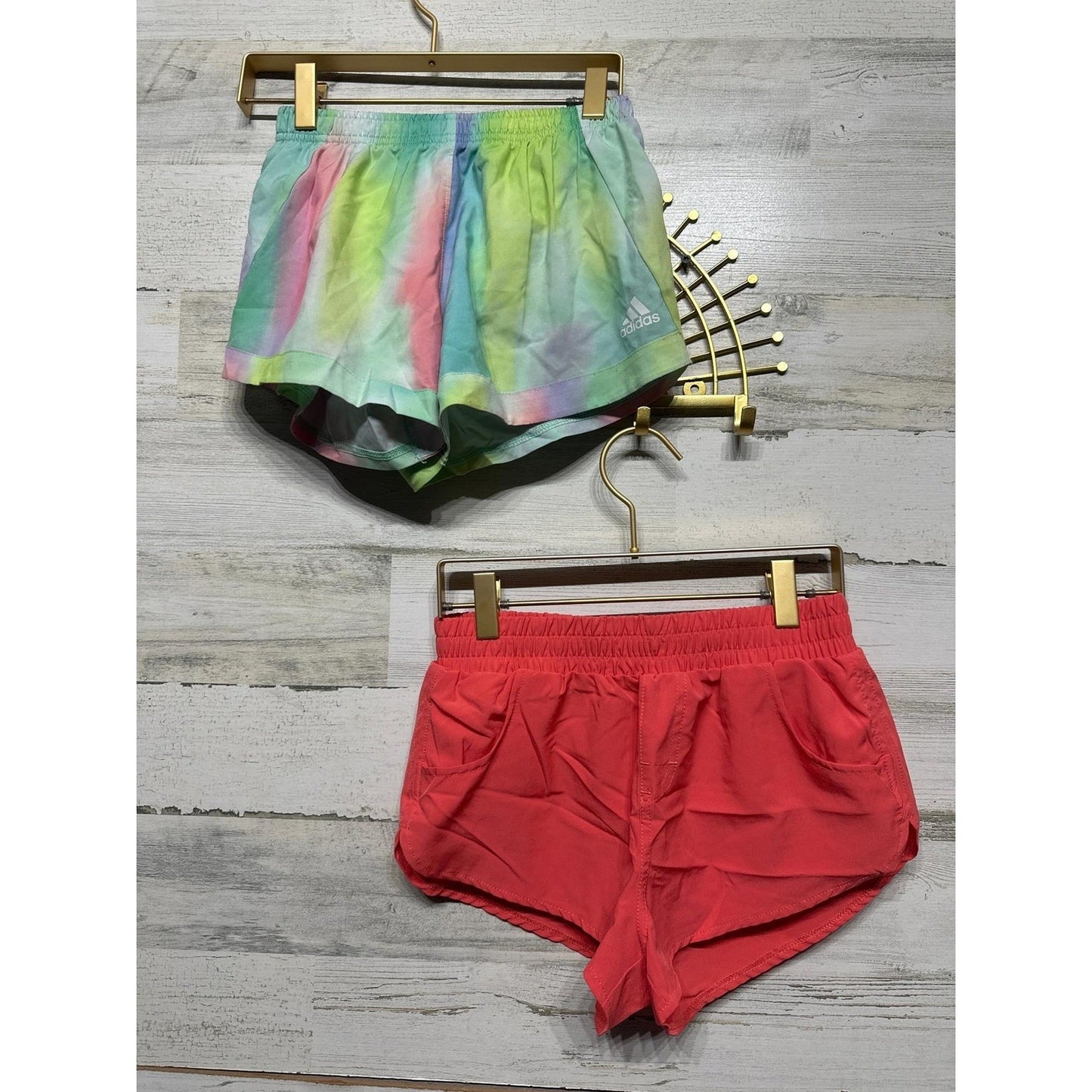 Adidas Abercrombie Kids Girls 10-12 Multi Color Tank Shorts 4pc Lot Active1