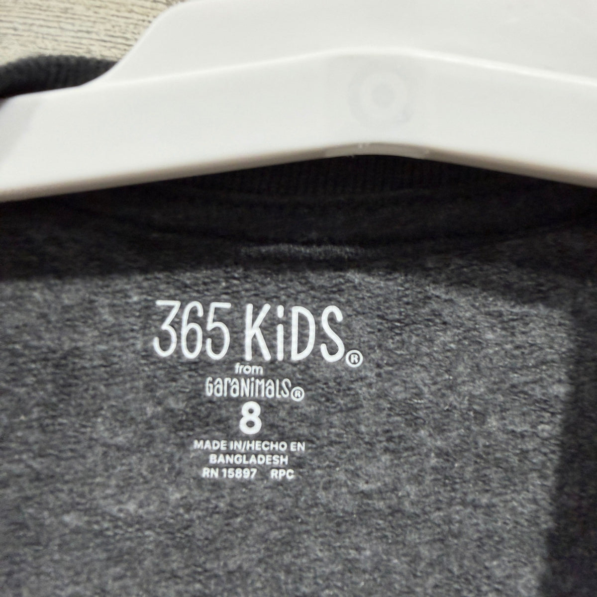 365 Kids Sweatshirt Boys 8 Gray Just Chillin Graphic Skater EUC2