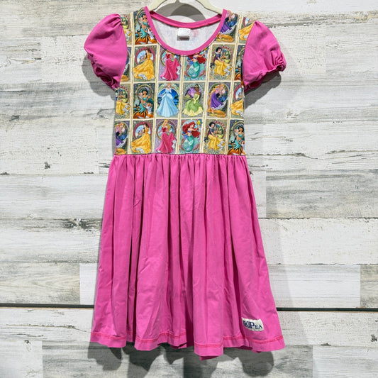 KPea Disney Princess Portrait Dress Girls 12 Pink Short Sleeve Boutique EUC0