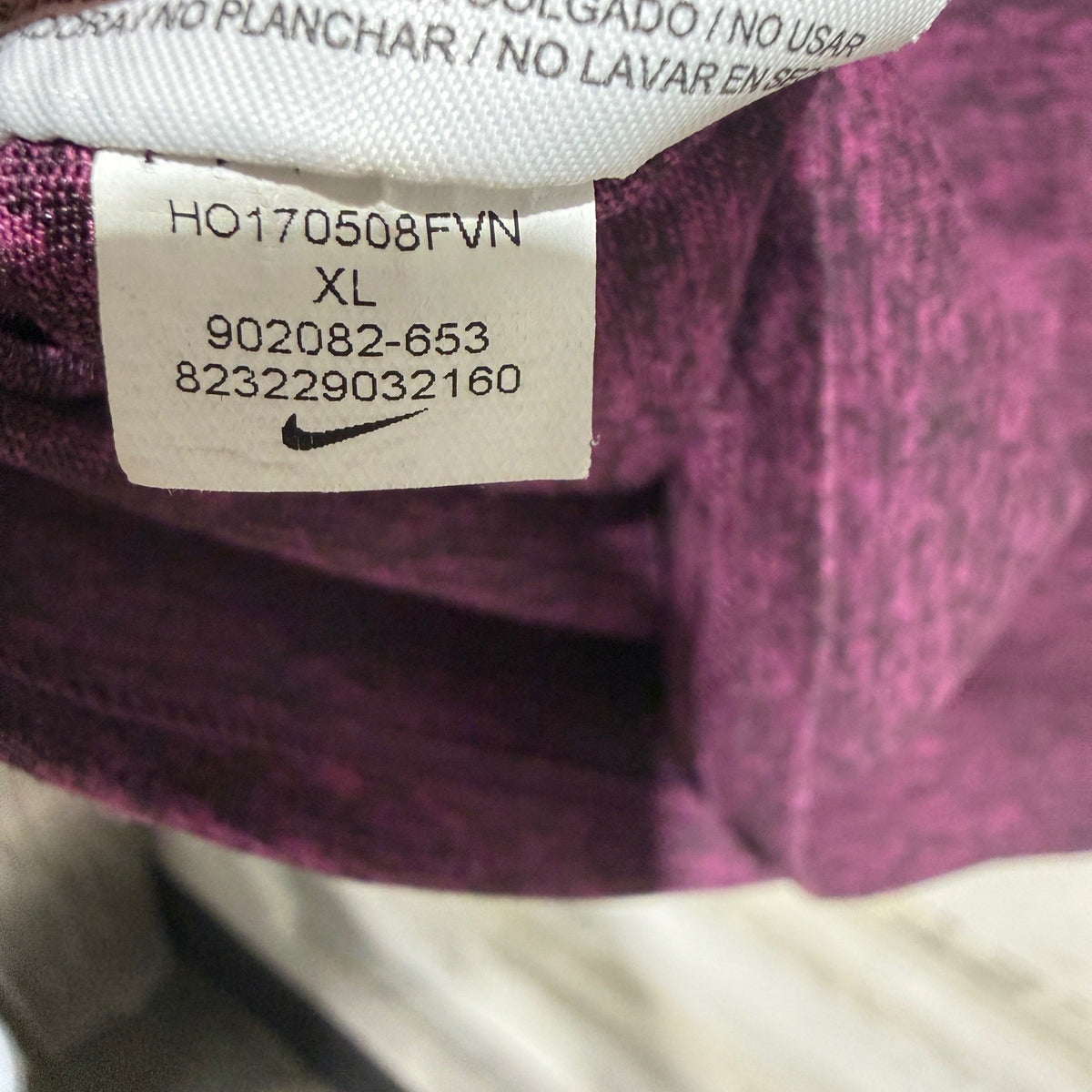 Nike Dri-FIT T-Shirt Women XL Purple Heathered Activewear Gym EUC5
