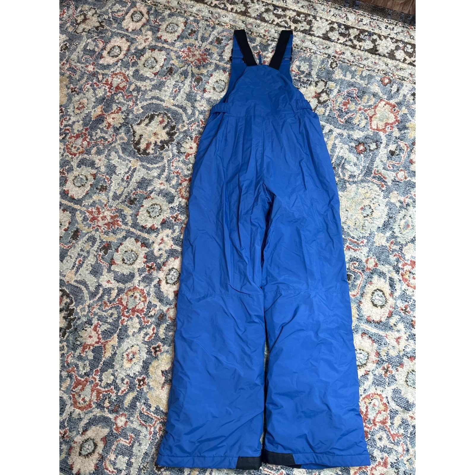 Columbia Snow Bib Boys 14/16 Blue Outgrown Insulated Overalls EUC5