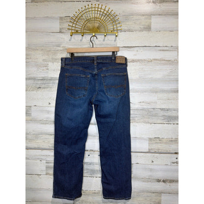 Denizen Levi's 285 Relaxed Jeans Men 36x30 Blue Dark Wash Denim Workwear EUC2