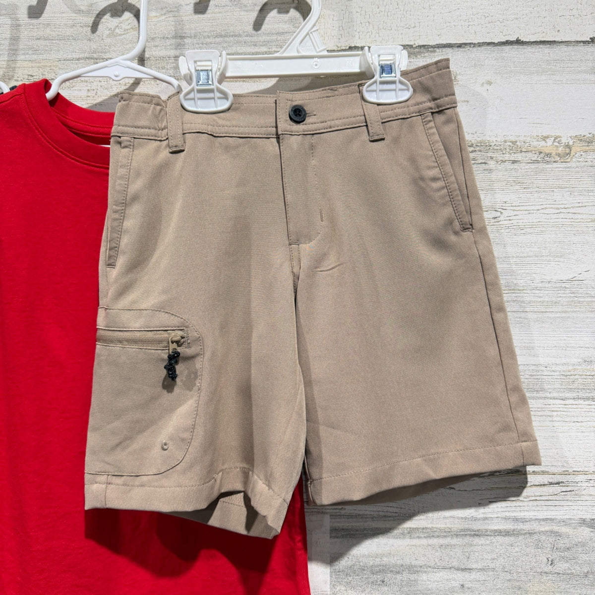 Cat & Jack Superman Magellan Boys Size 6/7 Red Khaki 3pc Bundle4