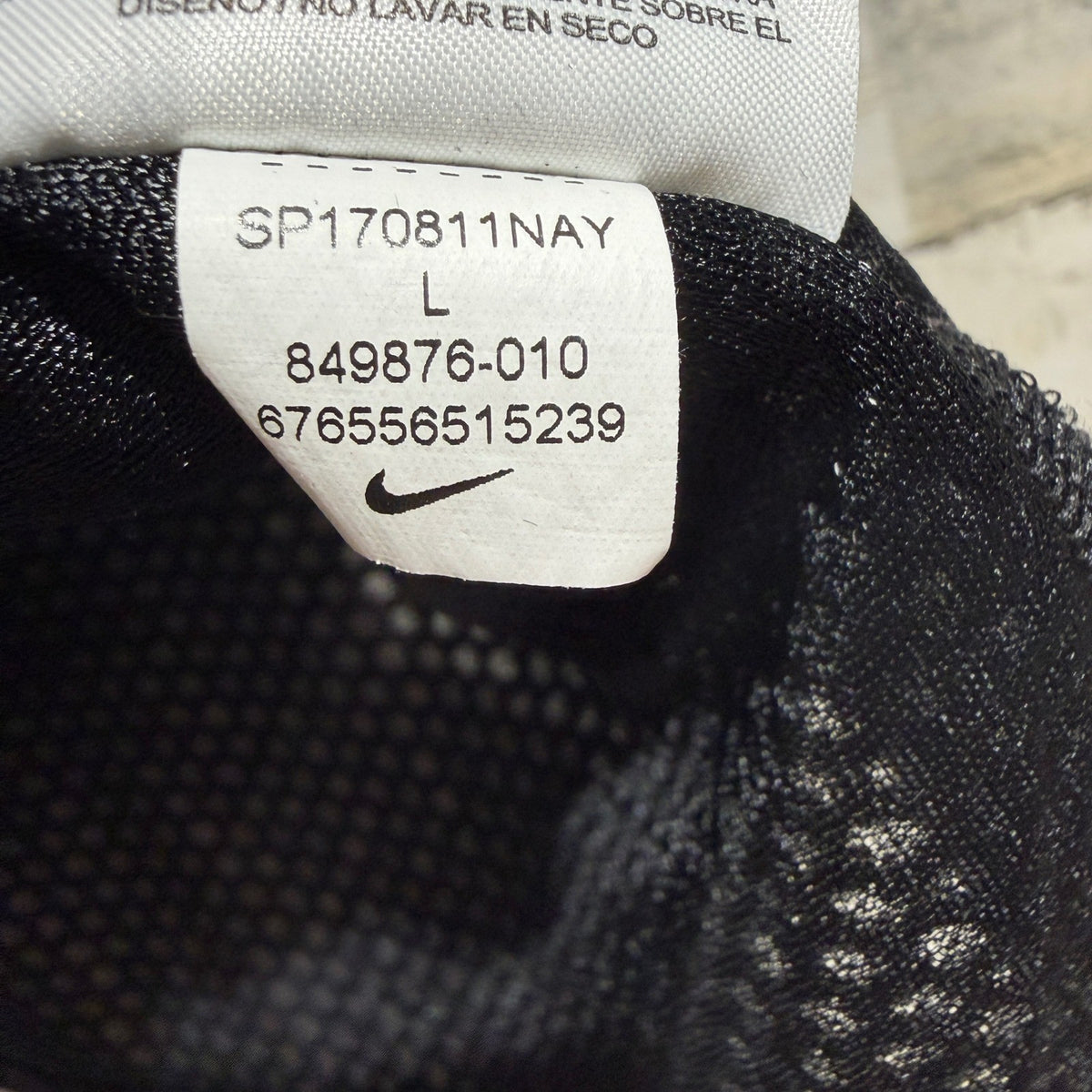 Nike Dri-FIT Mesh Tank Top Women L Black 849876-010 Running Sporty *Flawed4