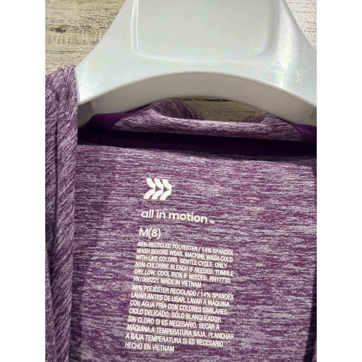 All In Motion Hoodie Real Essentials Joggers Girls M Purple Black Athletic EUC2