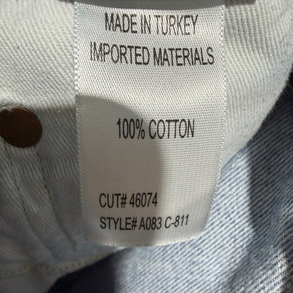 AGOLDE Parker Shorts Women 27 Blue Distressed High Rise Cut Off Denim EUC7