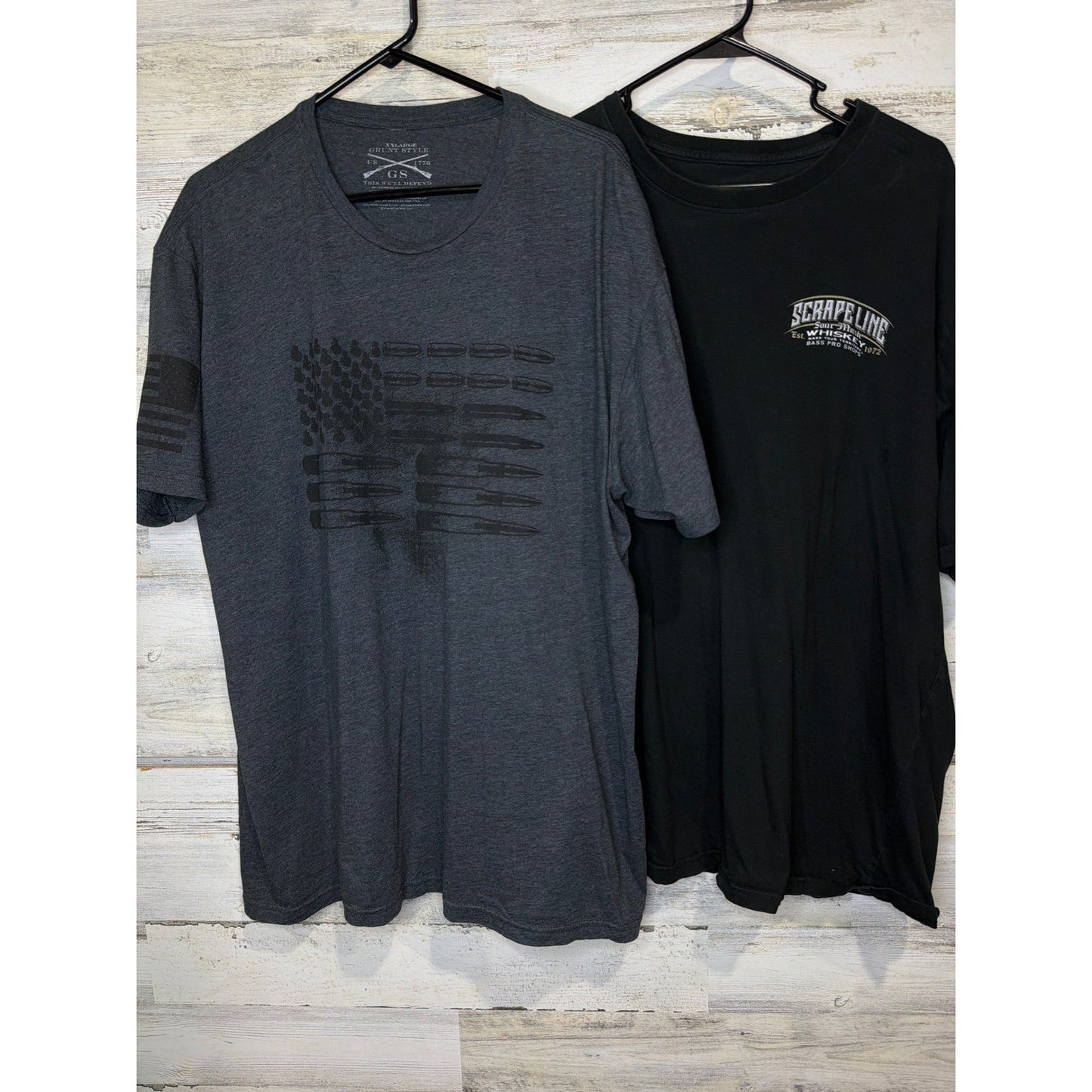 Grunt Style Scrape Line T-Shirt Bundle Men 2XL Black Charcoal Graphic Tees0